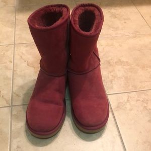 Red UGG boots